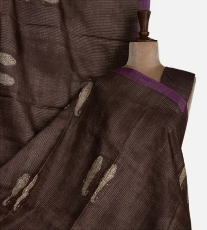 deep-brown-tussar-saree-c0965632-a
