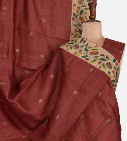 maroon-tussar-saree-c1283068-a
