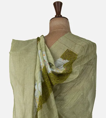 light-green-linen-saree-d0397947-c