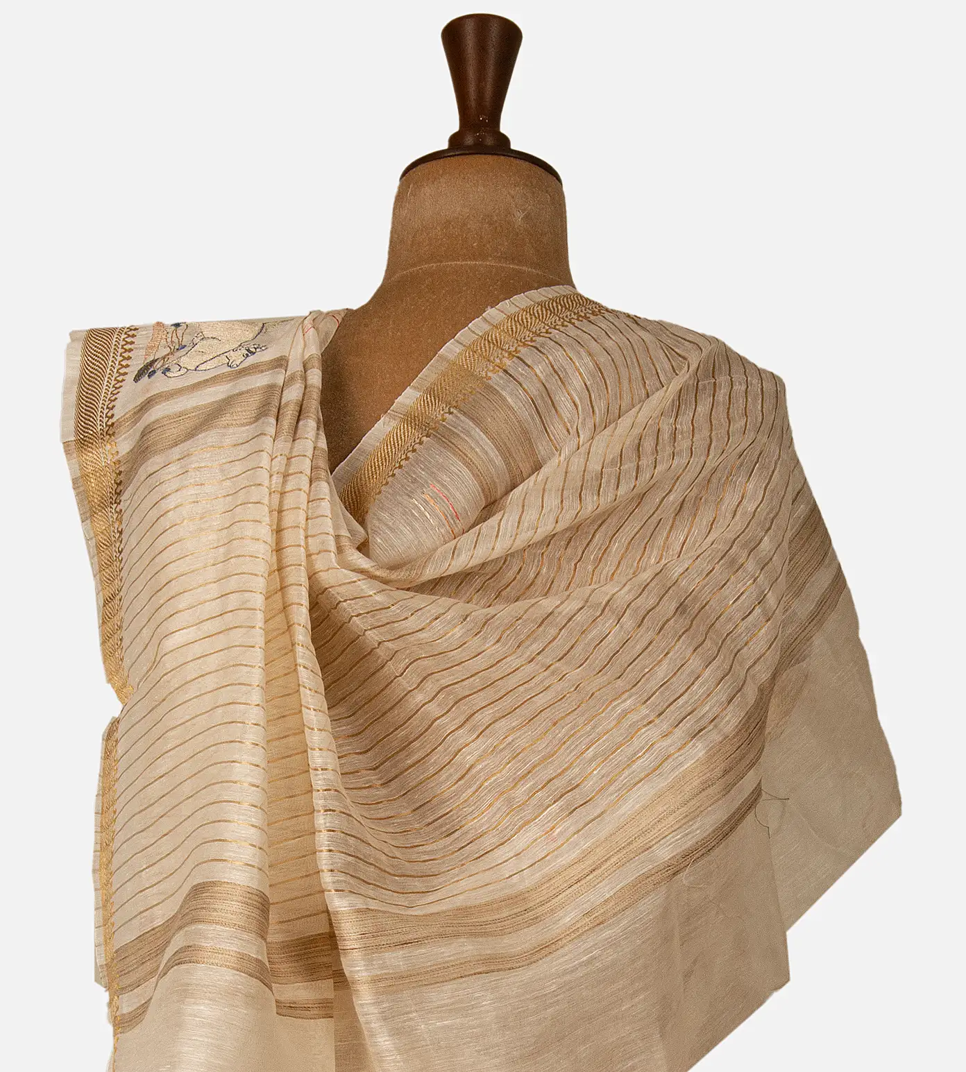 light-beige-linen-saree-d05105557-c