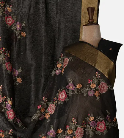 black-linen-saree-d05105518-a