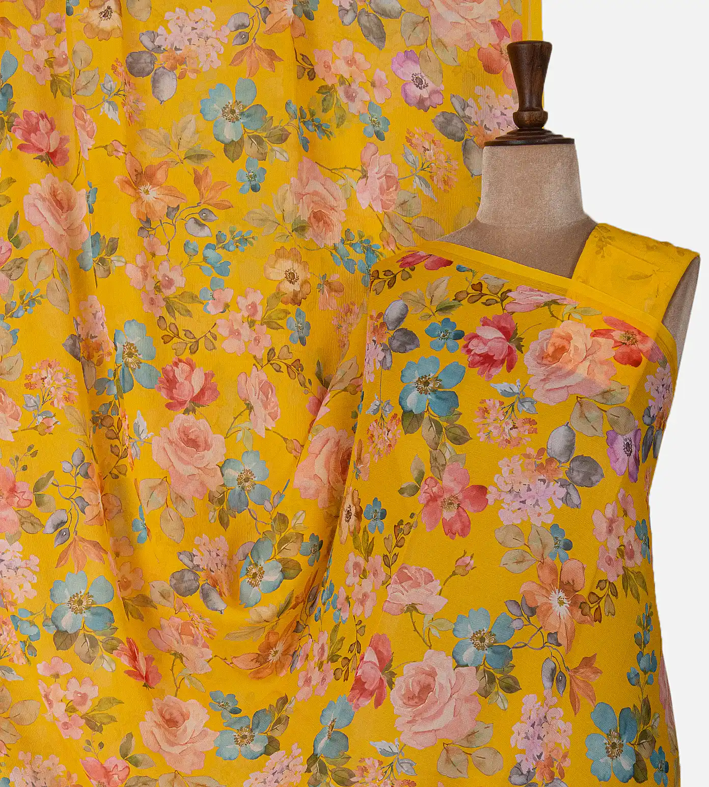 yellow-chiffon-saree-d05105656-a