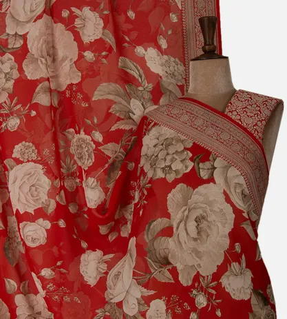 red-banarasi-georgette-saree-d05106790-a