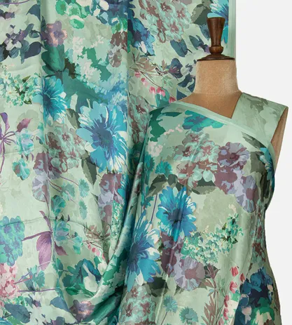 green-satin-crepe-saree-d05105642-a