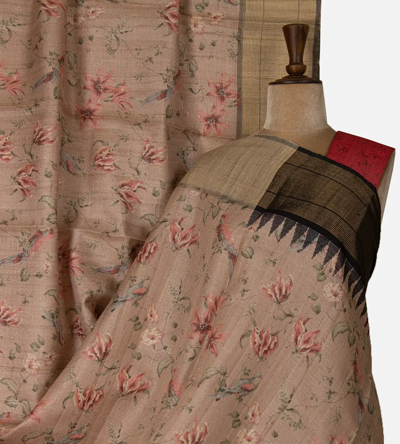 rose-gold-tussar-saree-d05105170-a