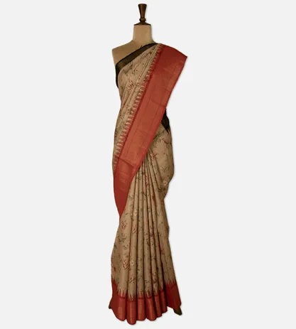 beige-tussar-saree-d05105174-b