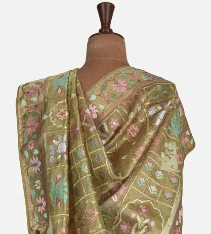 olive-green-tissue-organza-saree-c1283702-c