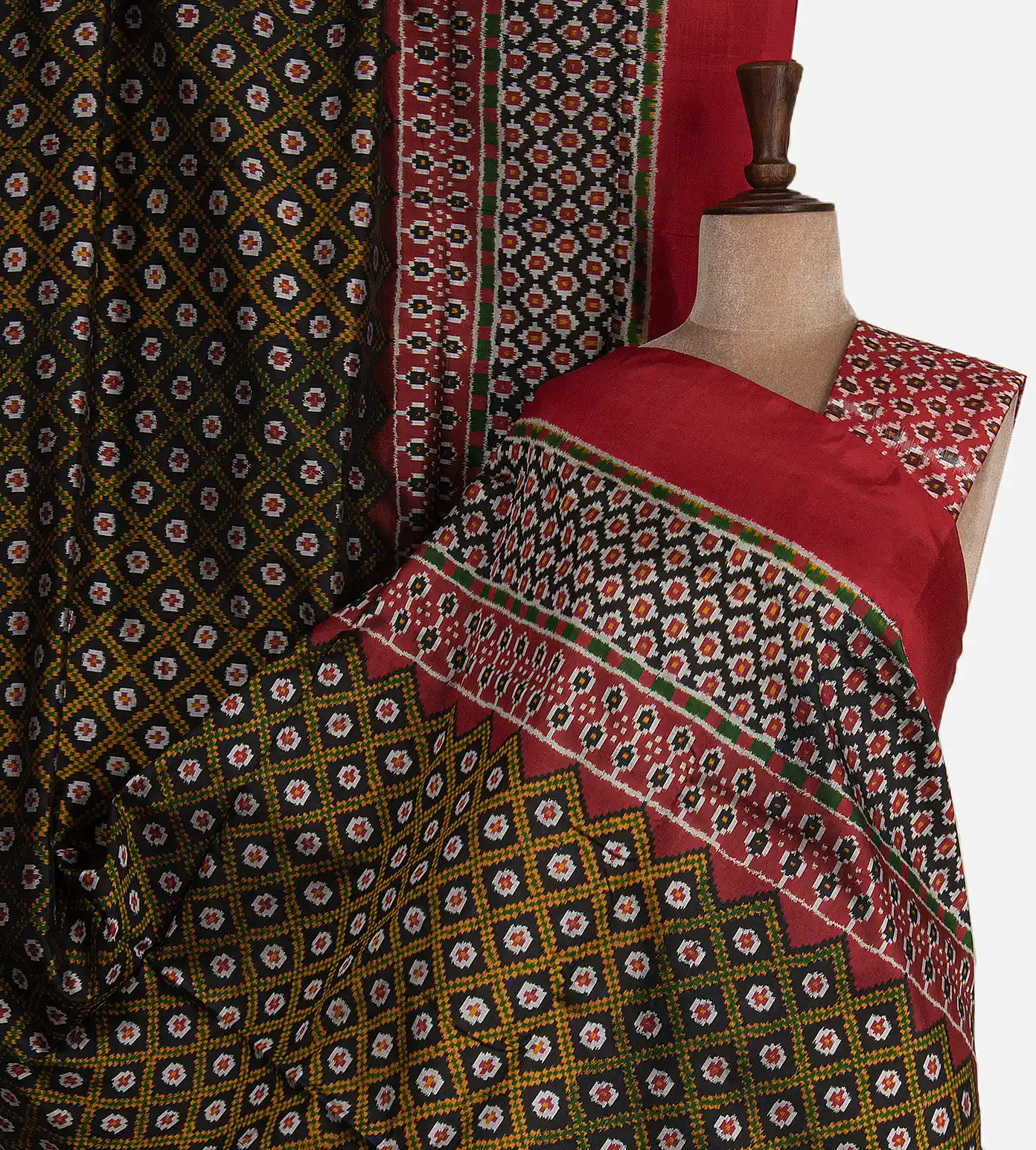 black-ikkat-silk-saree-c1072806-a