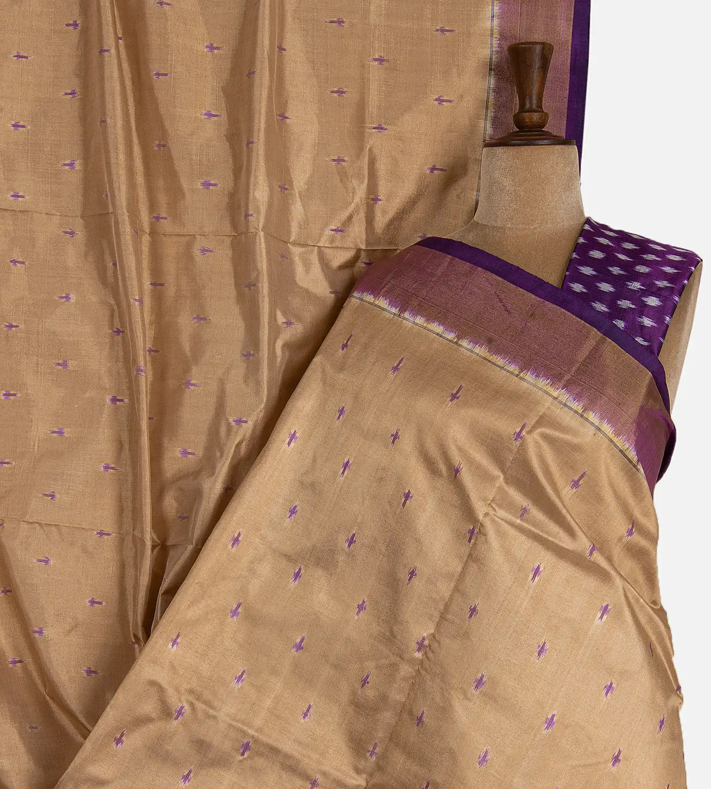 beige-ikkat-silk-saree-d04101862-a