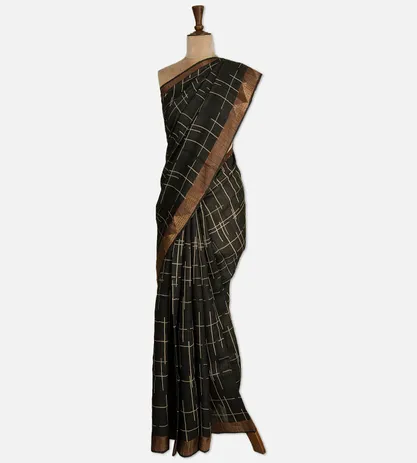 black-tussar-saree-c0971463-b