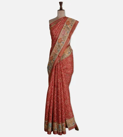 red-tussar-saree-c1073414-b