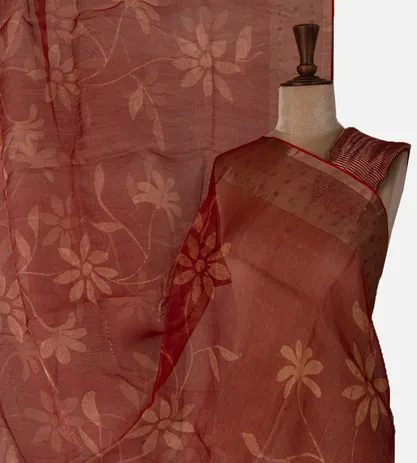 maroon-organza-saree-d07112679-a