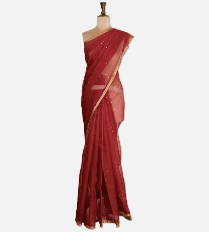 maroon-organza-saree-d06111124-b