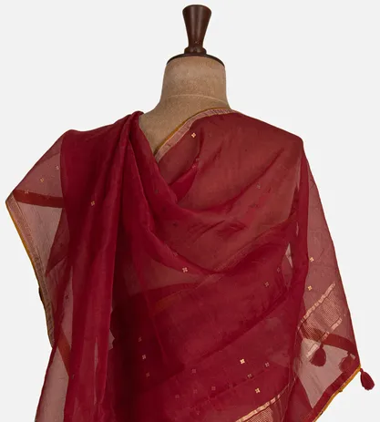 maroon-organza-saree-d06111124-c