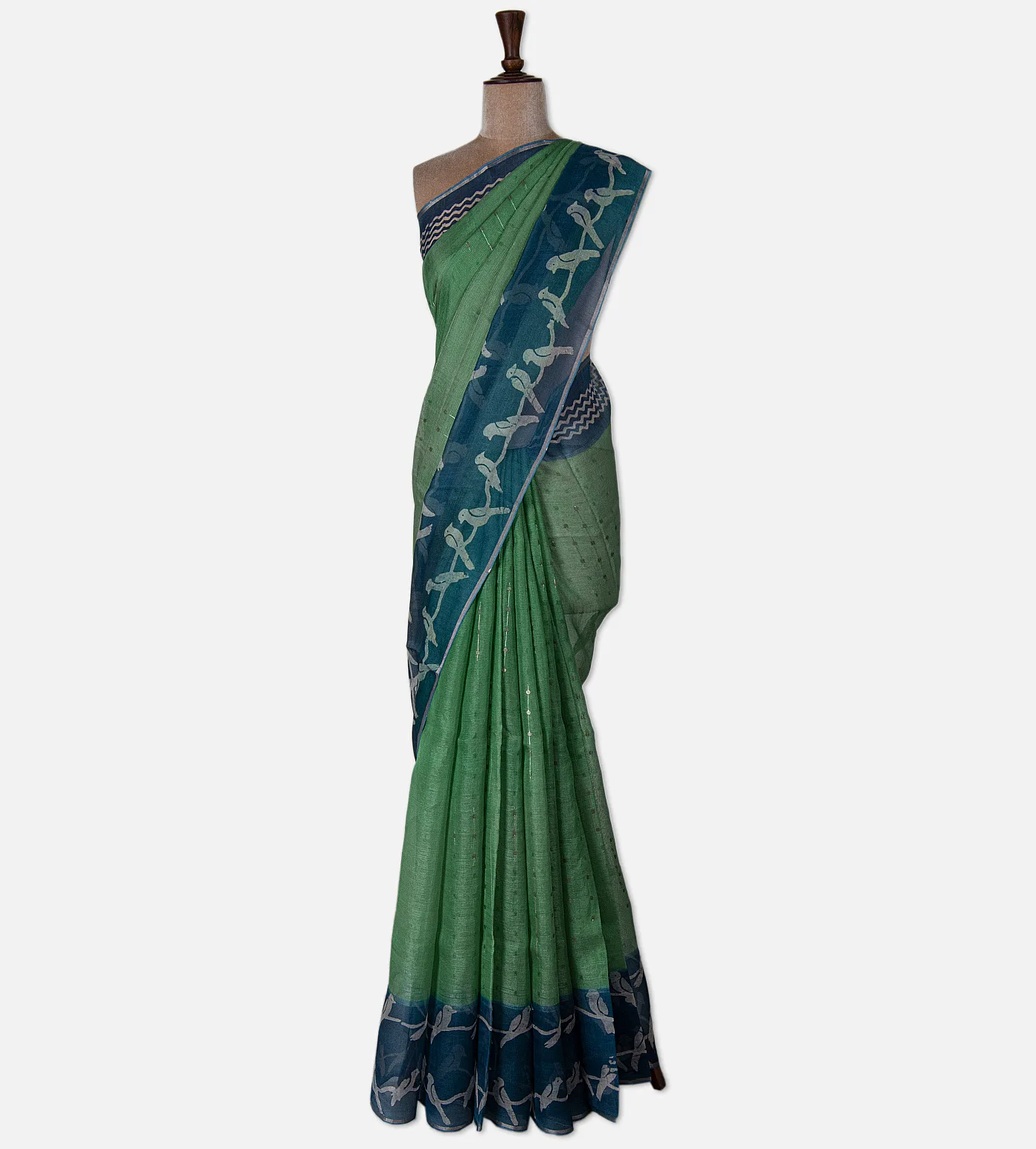 green-organza-saree-d05105319-b