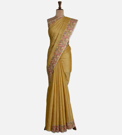 yellow-tussar-saree-d0187864-b