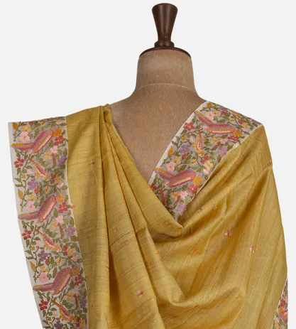 yellow-tussar-saree-d0187864-c