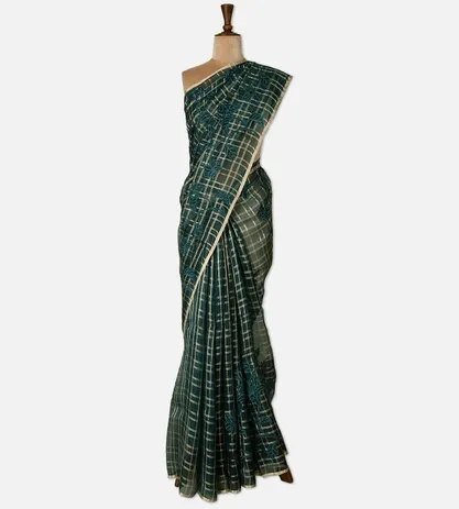 emerald-green-organza-saree-d08115926-b