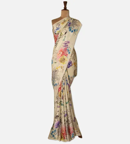 off-white-satin-crepe-saree-d08115838-b
