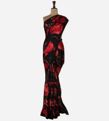black-satin-crepe-saree-d05105631-b