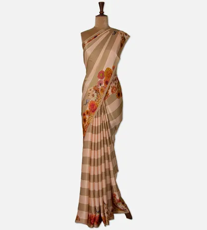 beige-and-light-peach-satin-crepe-saree-d08115836-b