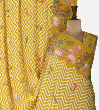yellow-satin-crepe-saree-d08117138-a