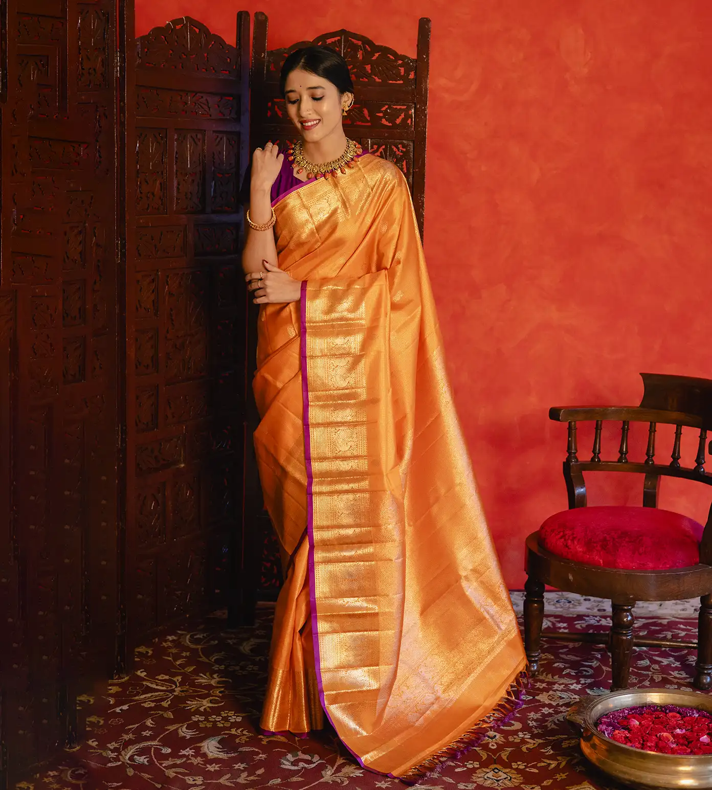 orange-kanchipuram-silk-saree-d07113751-b