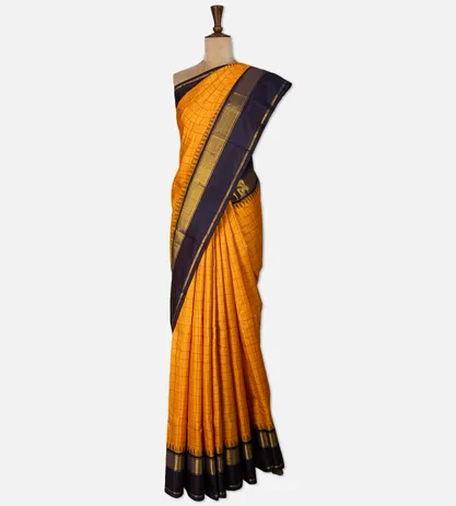 tangerine-yellow-kanchipuram-silk-saree-d08116331-b