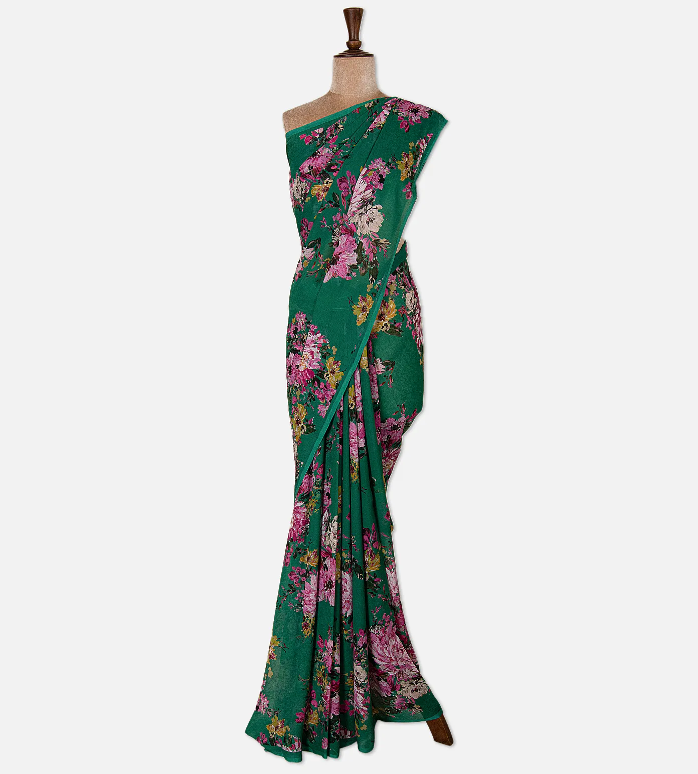 green-chiffon-saree-d08117146-b