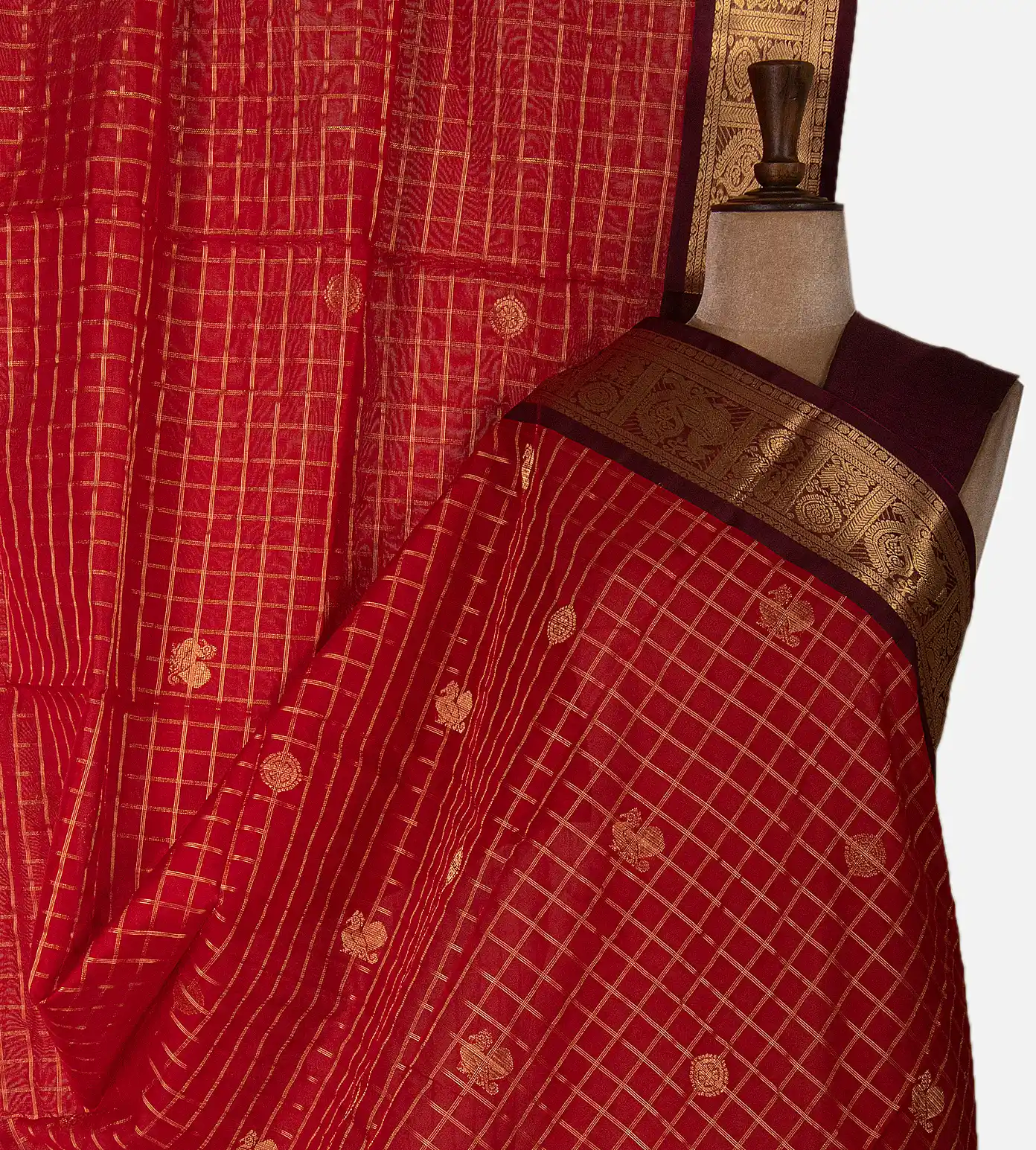 red-cotton-silk-saree-d08120412-a