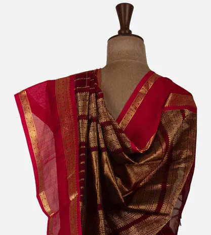 maroon-cotton-silk-saree-d08116422-c