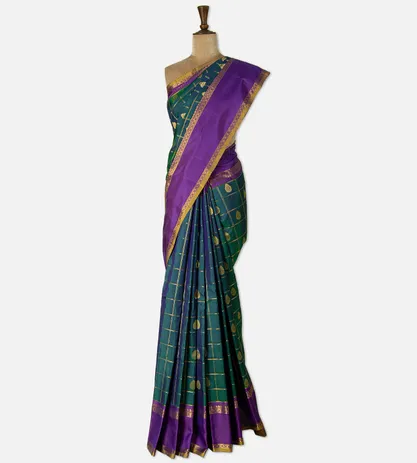 peacock-green-gadwal-silk-saree-d08118792-b