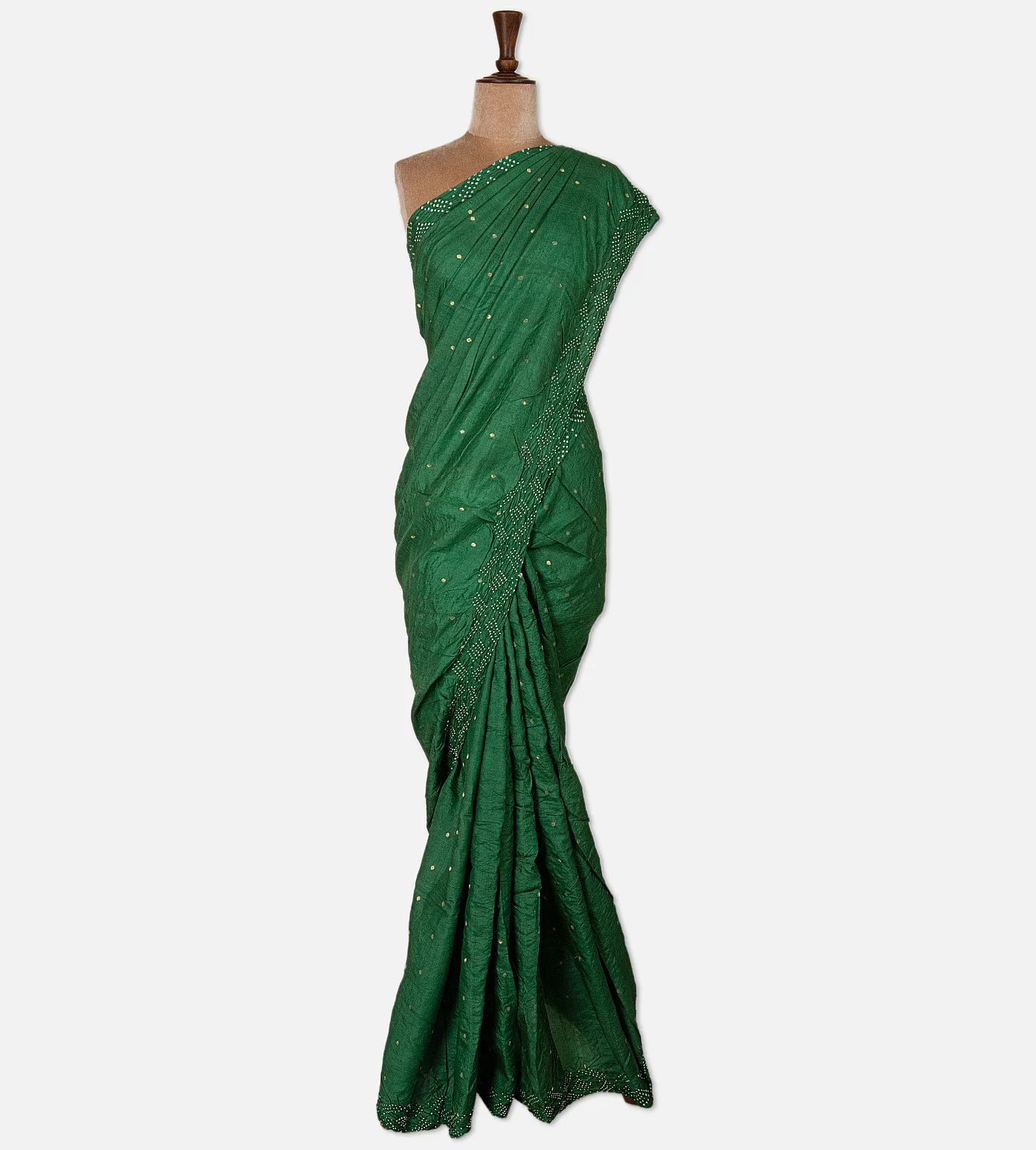 green-bandhani-tussar-saree-d08117670-b