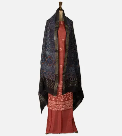 maroon-tussar-salwar-d08119422-c