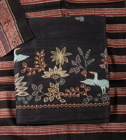 black-tussar-georgette-d08119459-a