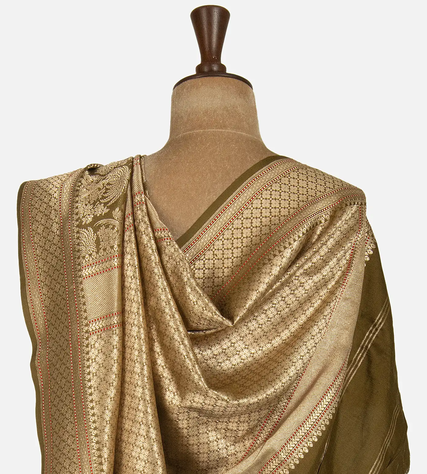 olive-green-banarasi-silk-saree-d08118002-c