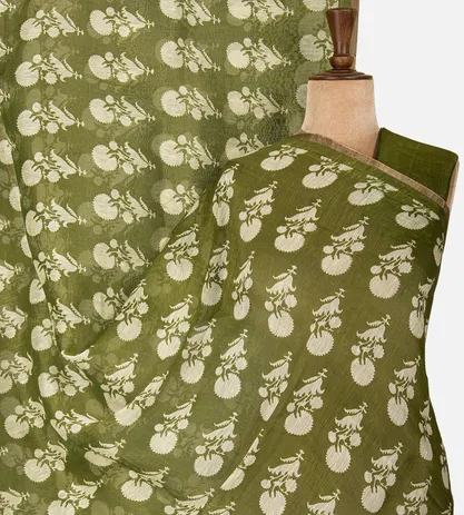 olive-green-linen-saree-d0190517-a