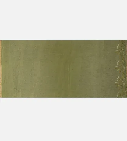 olive-green-linen-saree-d0190517-d