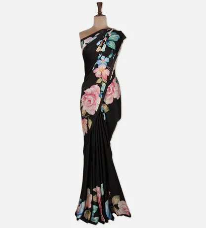 black-satin-crepe-saree-d08117099-b