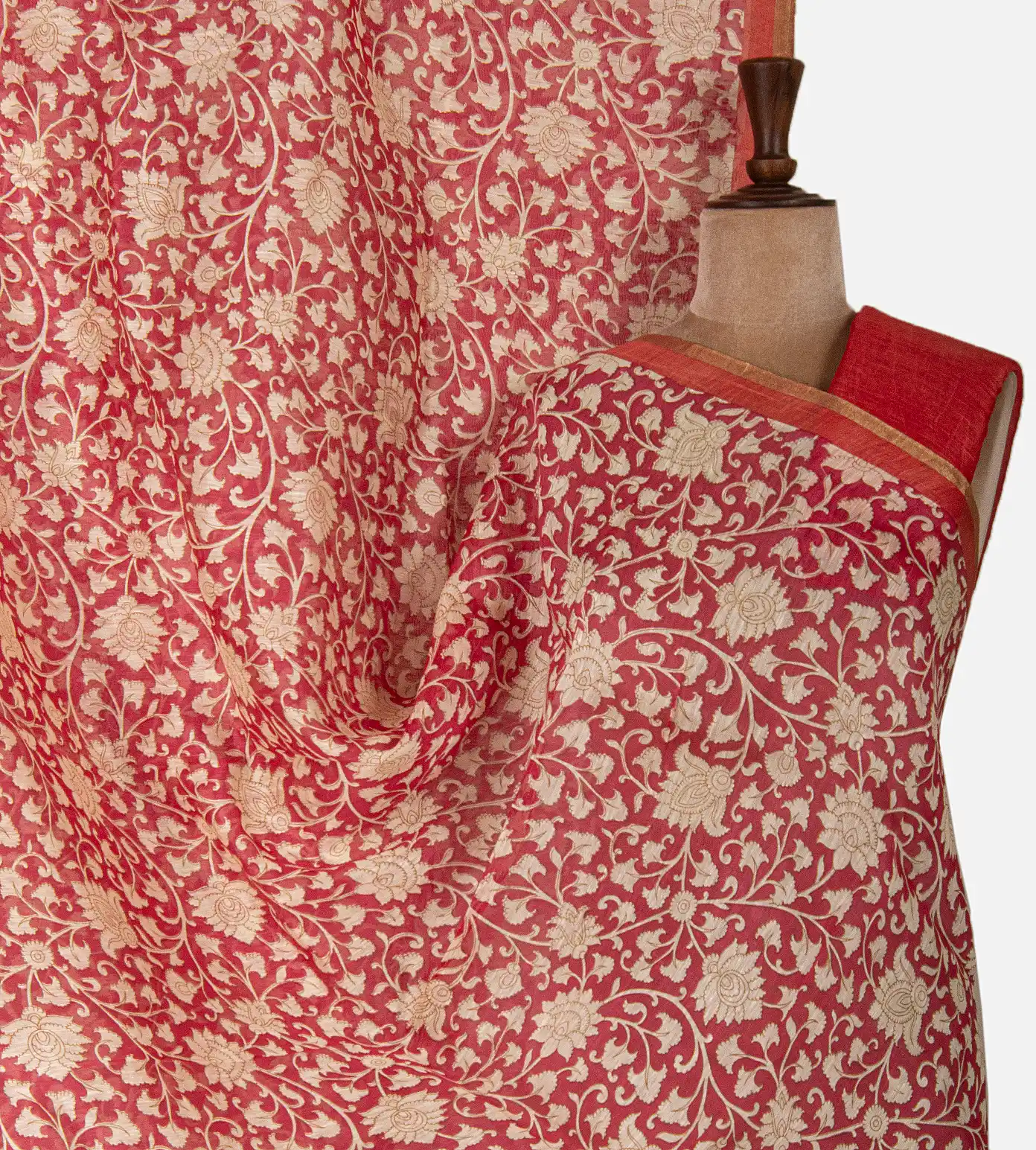 crimson-red-linen-saree-d0190516-a