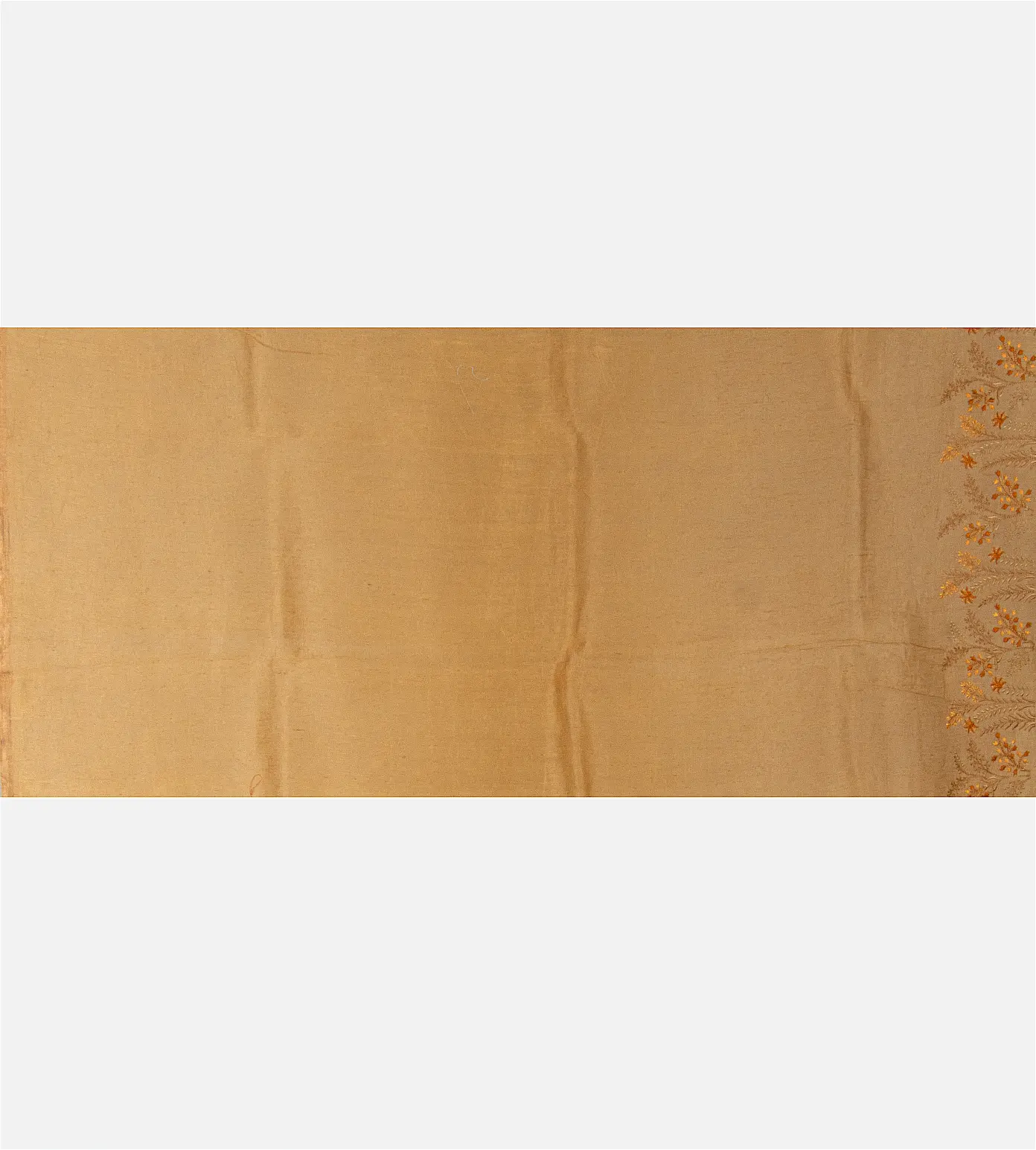 tangerine-yellow-linen-saree-d0190498-d