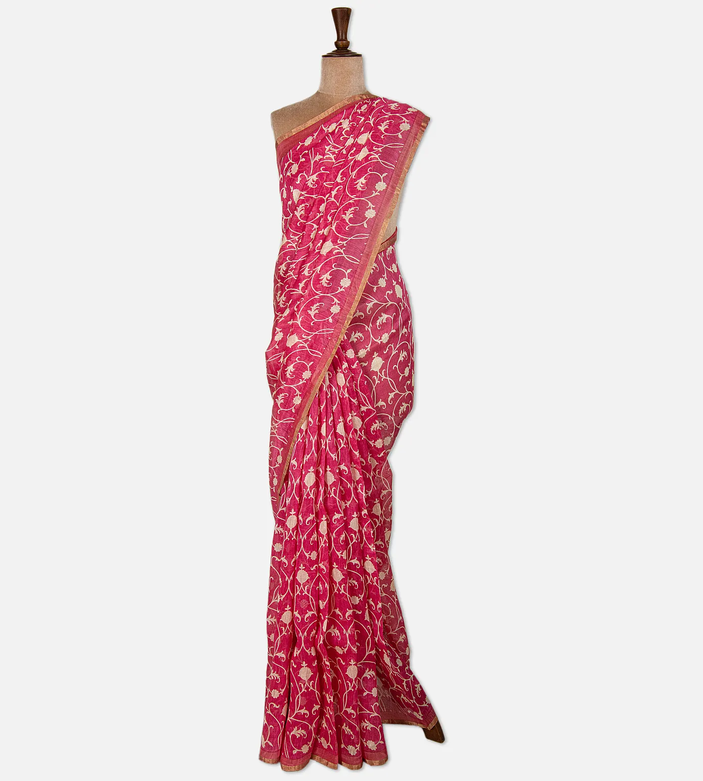 pink-linen-saree-d0190508-b