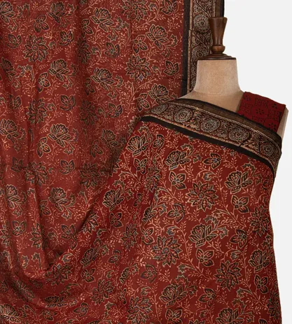 maroon-chanderi-cotton-saree-d07113250-a