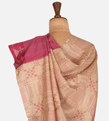 crimson-red-tussar-kota-saree-d09124063-c