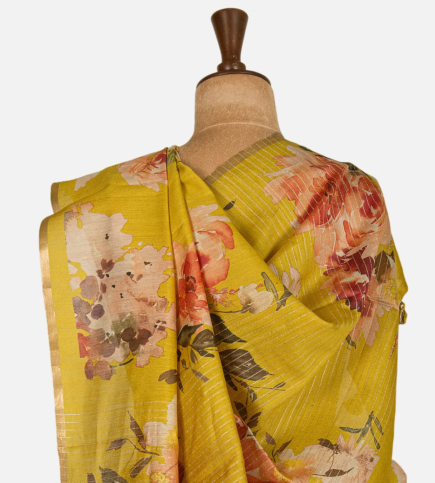 yellow-tussar-saree-d09122987-c