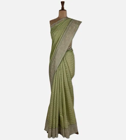 green-tussar-saree-d09124097-b