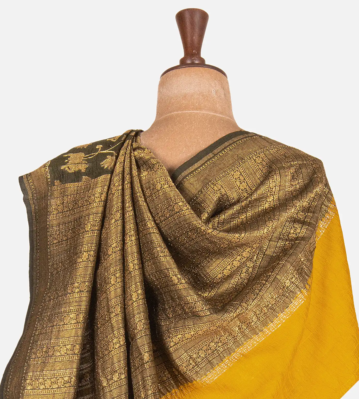 green-banarasi-tussar-saree-d09128051-c