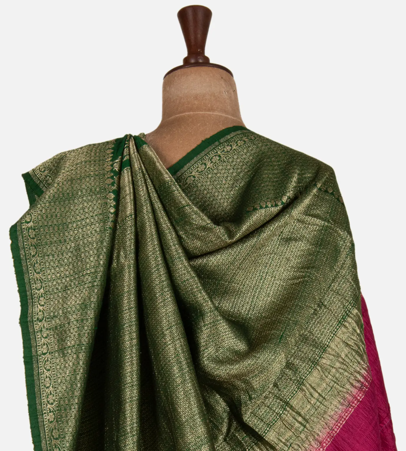 green-banarasi-tussar-saree-d08117891-c