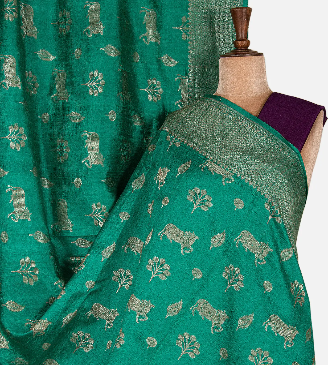 sea-green-banarasi-tussar-saree-d09128062-a