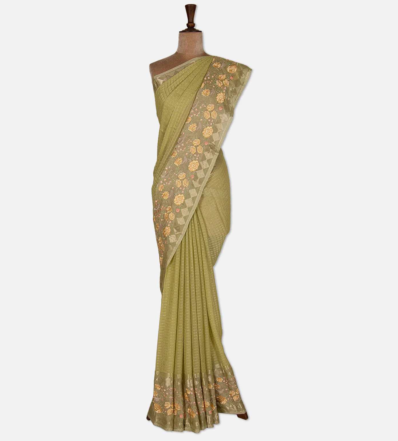green-georgette-saree-d09122395-b